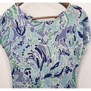 Lilly Pulitzer Beachcomber Linen Dress Lilly Lilac Nice‎ Ink Swim Coverup Fringe